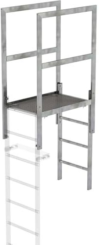 Attika-Überstieg Stahl verzinkt Länge ca. m 0,96 m