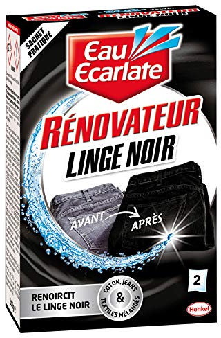 Eau Ecarlate – Rénovateur de Linge Noir – 2 Sachets ( 2 x 50 g)