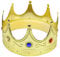 Foxxeo goldene Königskrone für Kinder und Erwachsene - Karneval König Krone Crown Herren Jungen Fasching Prinz