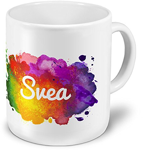 digital print XXL Riesen-Tasse mit Namen Svea - Motiv Color-Paint - Namenstasse, Kaffeebecher, Becher, Mug