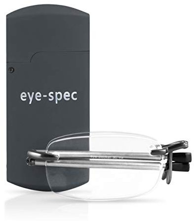 eye-spec Faltbare Lesebrille mit Mini Etui | Stilvolles Klappbares Design für Herren und Damen (1.0)