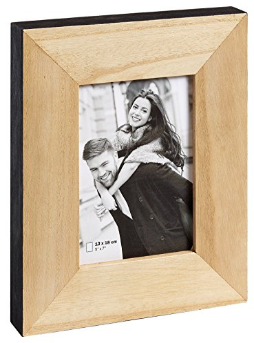 walther design Bilderrahmen natur-schwarz 13 x 18 cm Laois Portraitrahmen RA318B