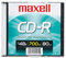 Maxell CD-R, beschreibbare CD-Rohlinge, 700 MB, Single-Slim-Case