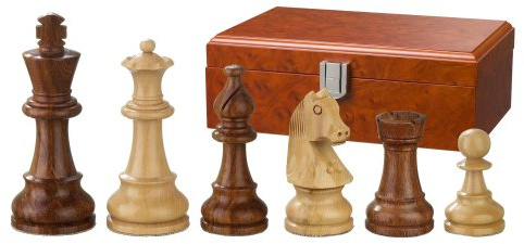 Philos 2064 - Schachfiguren Sigismund, Königshöhe 83 mm, gewichtet, in Figurenbox