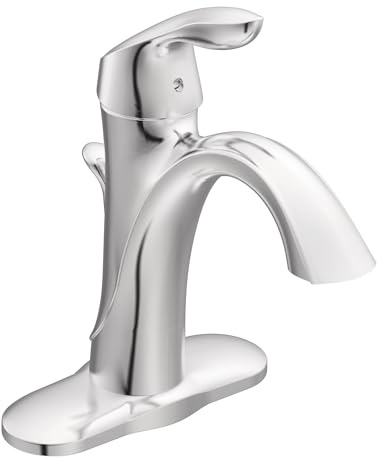 Moen 6400 EVA one-handle hoch Arc Badezimmer Wasserhahn, Chrom