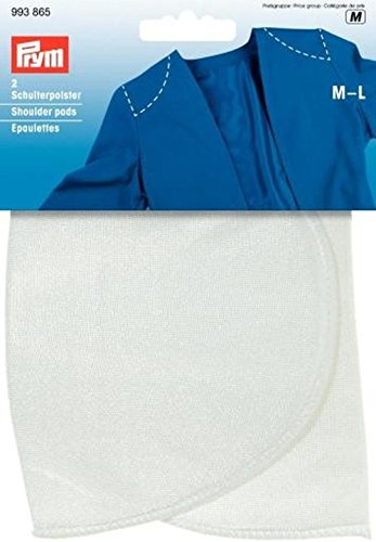 Shoulder Pads Set-in w./o. Hook and Loop Fastening White M-L
