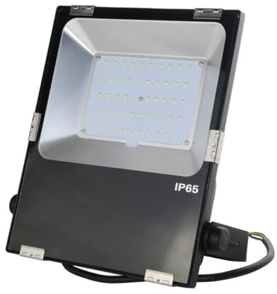 VBLED® LED 50W Flutlicht - Kompakter SMD Flutlichtstrahler - Scheinwerfer in Kaltweiß PHILIPS SMD MEANWELL Netzteil