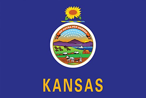 Toland Home Garden Kansas State Flag 28x101,6 cm Deko USA Haus Flagge