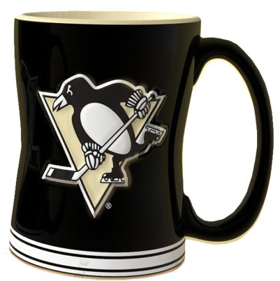 NHL Pittsburgh Penguins Relief Becher, 400 ml