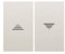 Bjc - 18765 tecla doble int/puls persiana iris blanco Ref. 6531010038