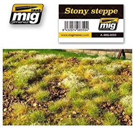 Ammo MIG-8350 Stony Steppe Grass Mats, Multicolour