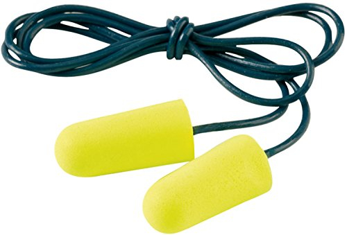 3M E-A-RSoft Yellow Neons Gehörschutzstöpsel, 36 dB ? Ohrstöpsel mit Kordel für zuverlässigen Lärmschutz in der Industrie & Freizeit ? 200-er Packung