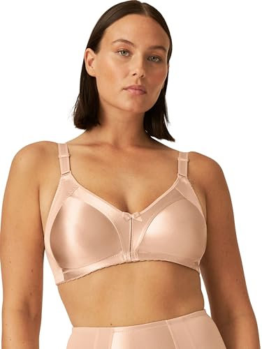 Naturana® Minimizer BH ohne Bügel [Cup B-G] I Maximaler Halt Dank durchdachter Schnittführung & Breiten Trägern I BH Minimizer für eine optisch kleinere Cupgröße 85 Light Beige D