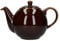 London Pottery 32140 Globe Teapot with Strainer, Ceramic, Rockingham Brown, 4 Cup Capacity (900 ml)