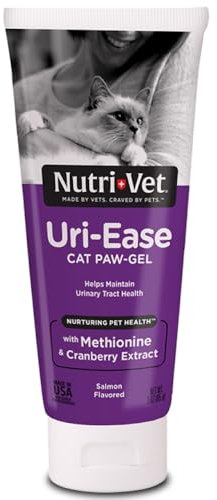 Nutri-Vet Uri-Ease - Gel de Patas para Gatos, Suministros probióticos y prebióticos para Gatitos, suplemento de arándano, suplemento de Apoyo inmunológico, Vitamina urinaria para Gatos, Salud