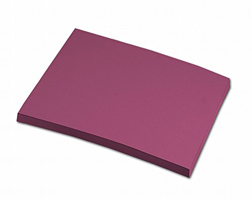 folia 6427 - Tonpapier weinrot, DIN A4, 130 g/qm, 100 Blatt - zum Basteln und kreativen Gestalten von Karten, Fensterbildern und für Scrapbooking