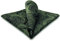 S&W SHLAX&WING Mens Pocket Sqaure Herren Einstecktücher Dark Grün Paisley Groß 32cm Seide