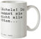 Mr. & Mrs. Panda Tasse Lächele! Du kannst sie... - Geschenk, Lachen Aggression Wut, lustige Sprüche, Kaffeebecher, Teebecher, Spruch, Kaffeetassen,