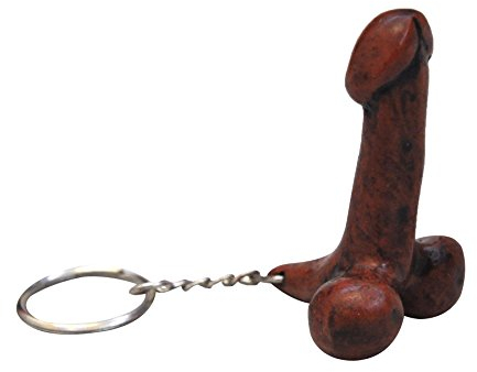 Schlüsselanhänger Phallus Glücksbringer Fruchtbarkeitssymbol Spiegelanhänger Auto Rückspiegel