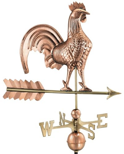 Good Directions 501P Rooster Weathervane, Polished Copper