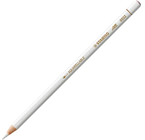 STABILO All - Coloured Pencil for Almost All Surfaces - Pack of 1 - White