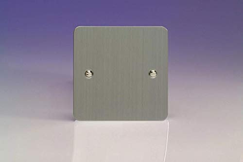 Varilight - 1G Blank Plate Ultra Flat Matt Chrome - XFSSB