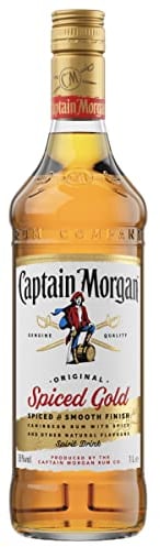Captain Morgan Original Spiced Gold | 35% vol | 1L | Caribbean Rum Based Spirit Drink with Spice | Vanilla & Brown Sugar Flavours | for a Spiced Rum Cocktail | For Christmas Gifting