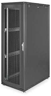 DIGITUS Serverschrank - 19-Zoll Rack 36HE - 60x100 cm - Unique Serie - Traglast 1000 kg - Nutztiefe 875 mm - Netzwerkschrank - Schwarz