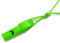 ACME Doppeltonpfeife Pfeife mit Trill + Pfeifenband 640 9cm neon grün