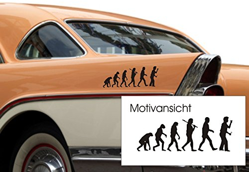 blattwerk-design KFZ-Aufkleber, Evolution Dart, Darts, Sportmotiv, 300 mm x 110 mm (M090 Silber)