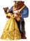 Disney Traditions, Figura de Bella y Bestia bailando de La Bella y la Bestia, para coleccionar, Enesco