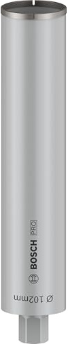 Bosch 1x PRO Concrete Diamantnassbohrkronen für G 1 1/4 Zoll und Diamantbohrer (für Beton, Stahlbeton, Ø 102 mm, Professional Zubehör Diamantbohrer)