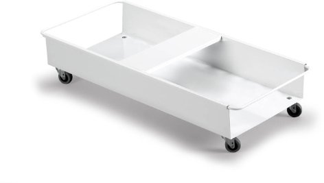 Durable 1801669010 Fahrwagen Durabin Trolley Duo (für zwei 90 Liter) 1 Stück weiß