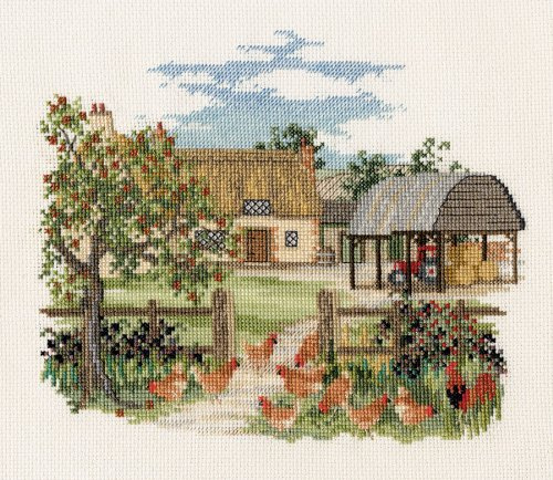Derwentwater Countryside Series Appletree Farm Counted Cross Stitch Kit