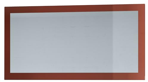 Vladon Spiegel Lima, Made in Germany, Wandspiegel mit Rahmen im modernen Stil, Bordeaux Hochglanz (110 x 52 cm)