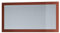 Vladon Spiegel Lima, Made in Germany, Wandspiegel mit Rahmen im modernen Stil, Bordeaux Hochglanz (110 x 52 cm)