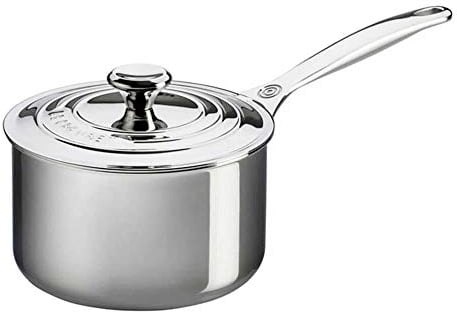 Le Creuset Signature Casserole en Acier Inoxydable avec Couvercle, 3-Ply, Ø 16 cm, 1.9 L