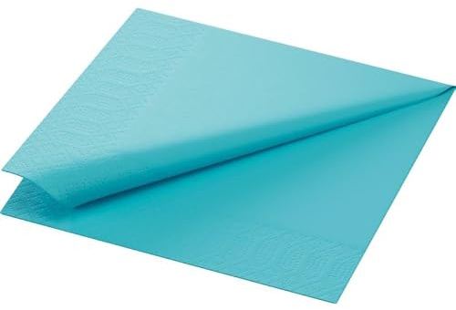 Duni Zelltuch Servietten Mint Blue 33x33 cm 1/4 Falz 1.000 Stück
