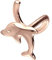 PIERCINGLINE 750er GOLD Nasenpiercing Spirale | 18 KARAT | DELFIN | Piercing Nase Stecker | Farbauswahl