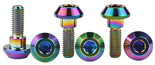 Titanio moto freno a disco bullone vite M6 x 20 mm per Suzuki Gsxr Yamaha R1 YZF R6, confezione da 6