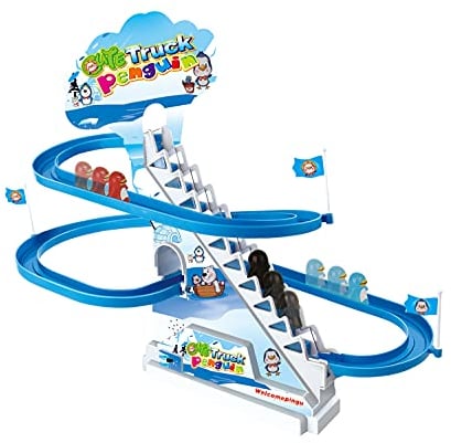 ARSUK PRGA NMIT Pinguin Race batteriebetrieben, weiß, 34.5 x 41 x 20 Centimeters