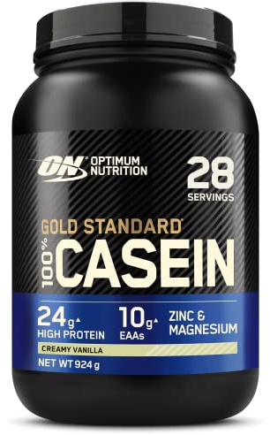 Optimum Nutrition Gold Standard 100% Casein Proteinpulver, Geschmack Creamy Vanilla, 924g, 28 Portionen