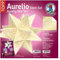 Ursus 15725100 - Faltblätter Aurelio Stern Madras gold, 33 Blatt, aus Shimmer Papier 110 g/qm, ca. 20 x 20 cm, durchgefärbt, Vorderseite mit Veredelung, ideal als Weihnachtsdeko