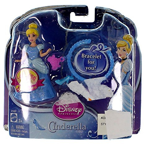 Disney X7491 Cinderella MagiClip und Charme Armband „Prinzessinnen-Set”