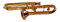GEWA 980035 Unisex-Brosche Anstecknadel Posaune, goldfarbig