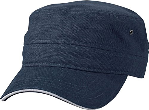 Myrtle Beach Sandwich Cap im Military-Stil aus robustem Baumwollcanvas (navy/white)