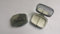 Wolseley 1300 (BMC) Reise-Pillendose, Metall, rechteckig, Emblem mit Zinn-Effekt, versilbert, ref307