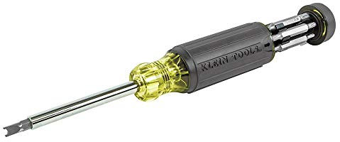 Tamper-Proof Multi-Bit Screwdriver Set 15-Piece Klein Tools 32291, Black, Yellow