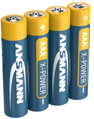 ANSMANN X-Power Alkaline Batterie Micro AAA LR03 Longlife Alkalibatterie für extrem hohen Strombedarf (4er Pack)