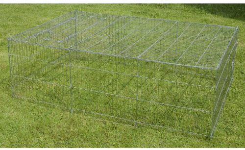 Walter Harrison's Appleby Secure Run For Small Animals & Chickens | 180 x 120 x 60 cm, Spacious Design for Rabbits, Hamsters, Guinea Pigs, Chickens, Safe & Secure, Easy Access, Indoor & Outdoor